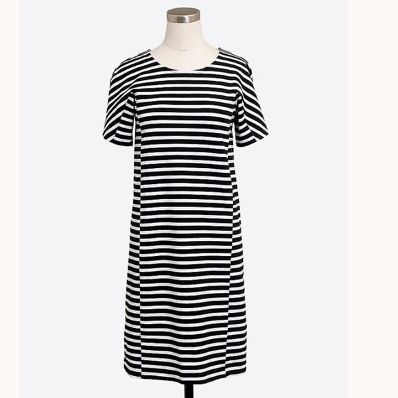 J Crew Factory Striped T-shirt Dress - Picture 1 of 7